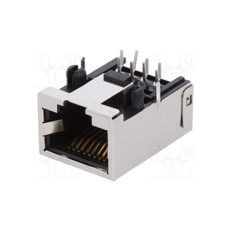 1 pcs x MOLEX - 446610001 - Socket, RJ45, PIN: 8, Cat: 5,5e, shielded,low profile, gold-plated