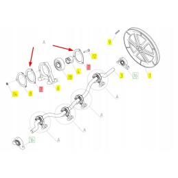 100035981 washer of the shaker bearing assembly