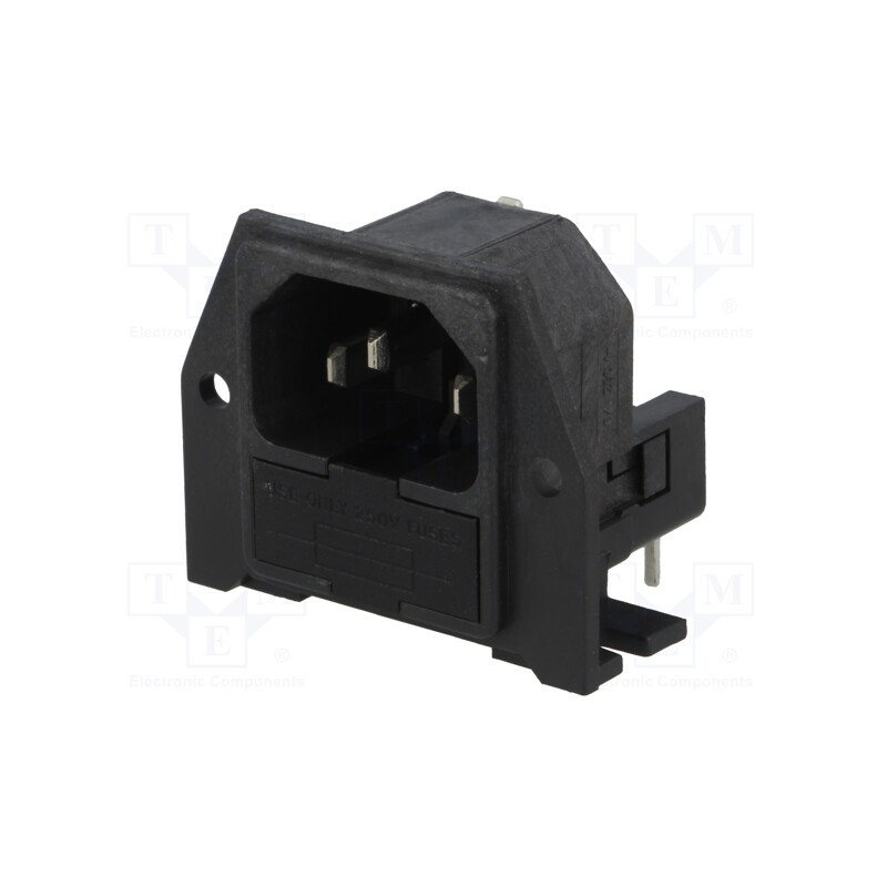 1 pcs x BULGIN - PF0030/PC - Connector: AC supply, socket, male, 10A, 250VAC, IEC 60320, C14 (E)