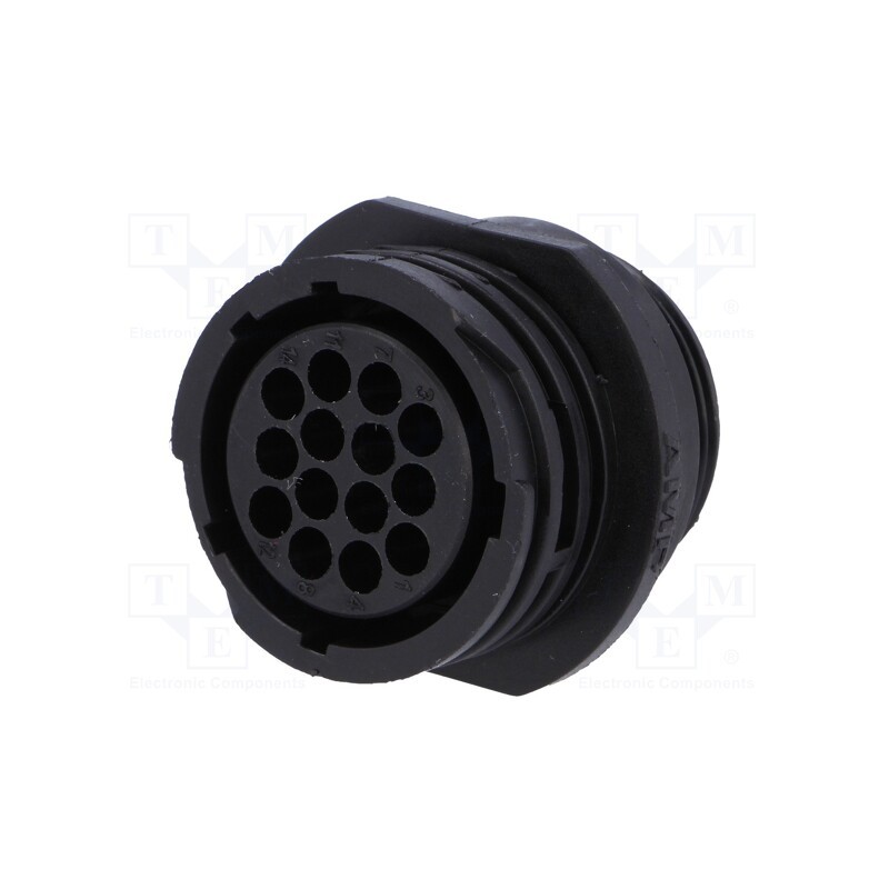 1 pcs x TE Connectivity - 206043-3 - Plug, female, PIN: 14, w/o contacts, CPC Series 1, for cable