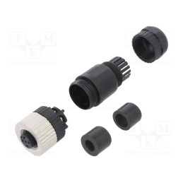 1 pcs x DEGSON ELECTRONICS - PB-M12A-04P-FF-SL7001-00AH - Plug, M12, PIN: 4, female, A code-DeviceNet / CANopen, for cable