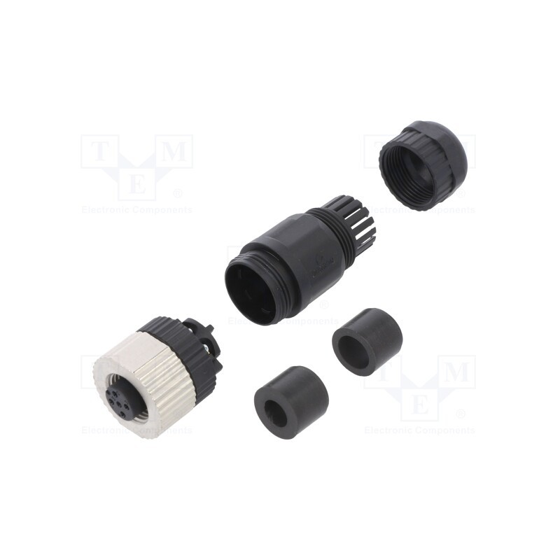 1 pcs x DEGSON ELECTRONICS - PB-M12A-04P-FF-SL7001-00AH - Plug, M12, PIN: 4, female, A code-DeviceNet / CANopen, for cable