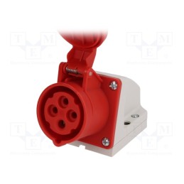 1 pcs x PCE - 114-6K - Connector: AC supply 3-phase, socket, female, 16A, 400VAC, IP44