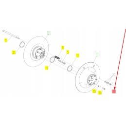 101824693 crown nut m16 x 2 0