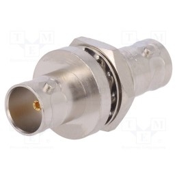 1 pcs x TELEGu00c4RTNER - J01005A0007 - Coupler, BNC socket,both sides, straight, 75Ω, PTFE, gold-plated