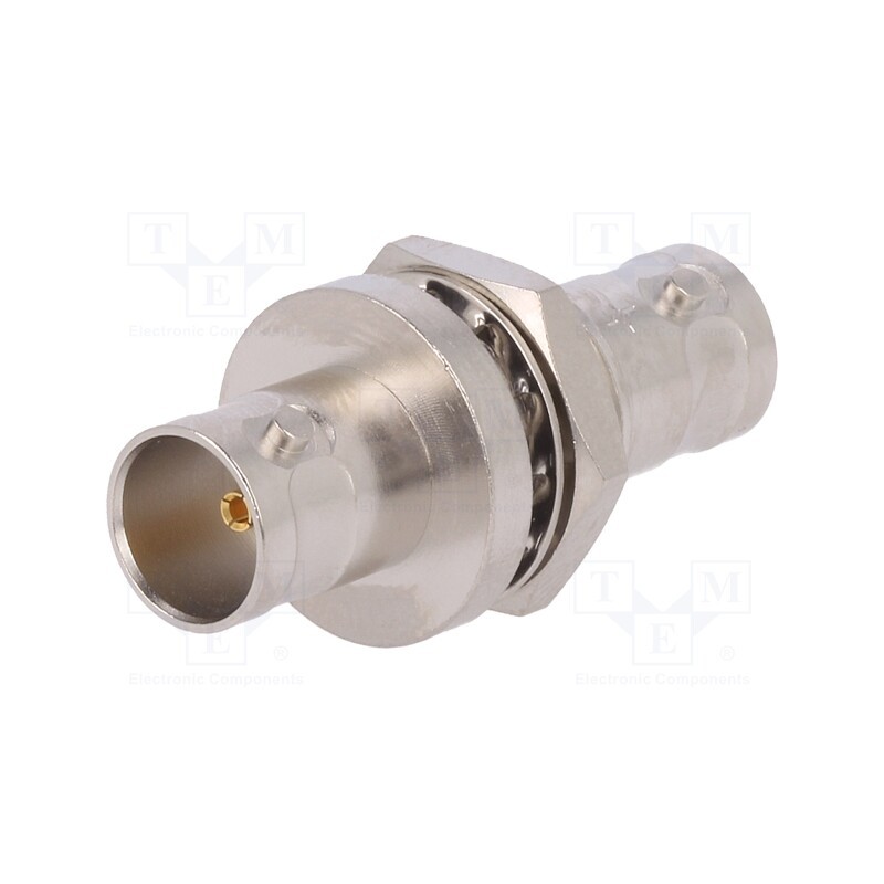1 pcs x TELEGu00c4RTNER - J01005A0007 - Coupler, BNC socket,both sides, straight, 75Ω, PTFE, gold-plated