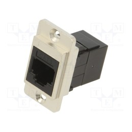 1 pcs x CLIFF - CP30724M - Coupler, DUALSLIM, Cat: 3, Layout: 6p4c, RJ11 socket,both sides