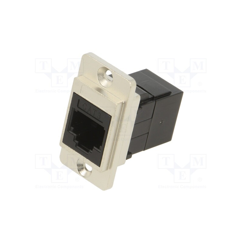 1 pcs x CLIFF - CP30724M - Coupler, DUALSLIM, Cat: 3, Layout: 6p4c, RJ11 socket,both sides