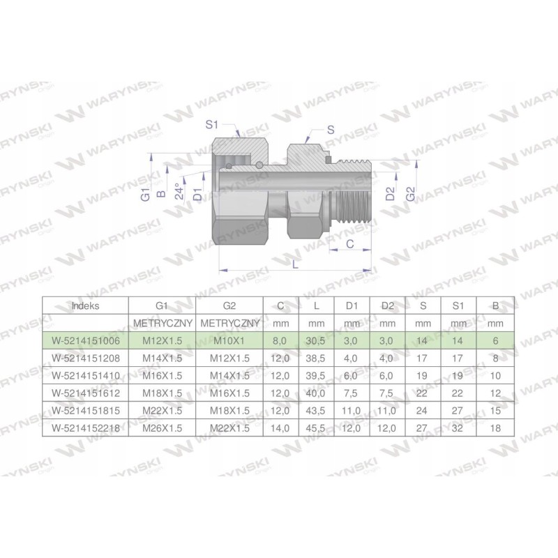 Hydraulic connection m12x1 5 06l m10x1 2 pcs