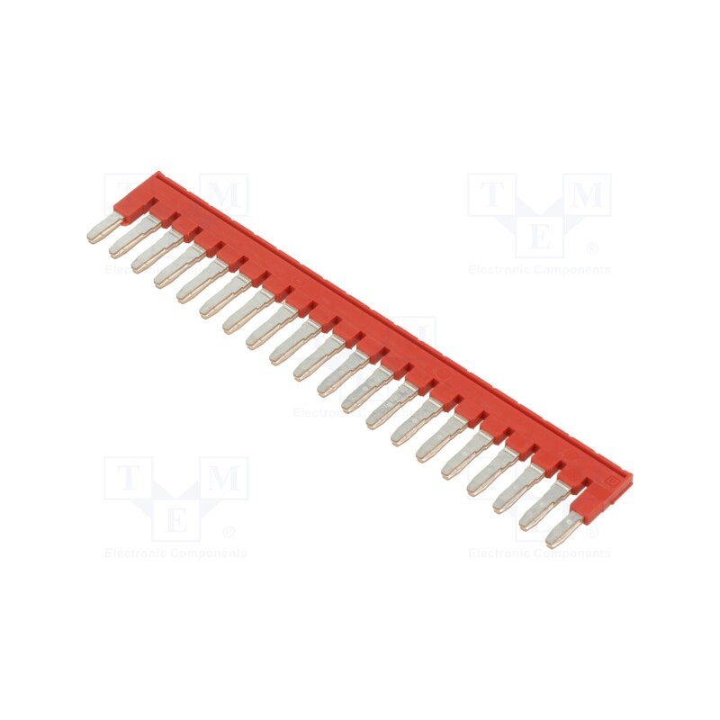 1 pcs x PHOENIX CONTACT - 3030365 - Comb bridge, ways: 20, red, Width: 6mm, UL94V-0