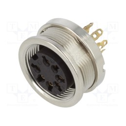 1 pcs x LUMBERG - 0304 07-1 - Connector: M16, socket, female, soldering, PIN: 7, 5A, 60V, IP68