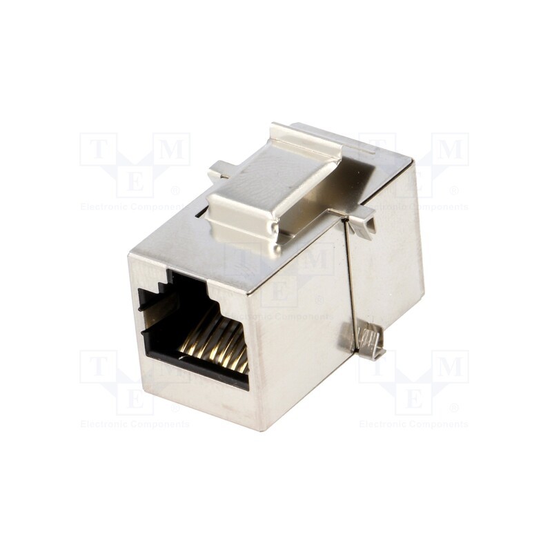 1 pcs x MH CONNECTORS - MH3101S-CAT5E - Coupler, Cat: 5e, shielded, Layout: 8p8c, RJ45 socket,both sides