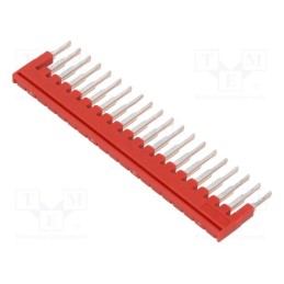 1 pcs x PHOENIX CONTACT - 3213069 - Comb bridge, ways: 20, red, Width: 3.5mm, UL94V-0