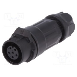 1 pcs x LUTRONIC - 2201 - Connector: circular, plug, size 12, 02, female, PIN: 6, for latch