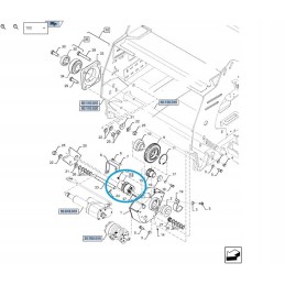 Connector new holland cr cr cx7 cx8 84220744 cnh