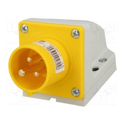 1 pcs x PCE - 513-4 - Connector: AC supply, socket, male, 16A, 110VAC, IEC 60309, IP44