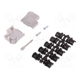 1 pcs x HARTING - 9670090333 - Enclosure: for D-Sub connectors, D-Sub 9pin,D-Sub HD 15pin