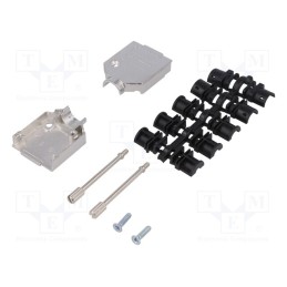 1 pcs x HARTING - 9670090343 - Enclosure: for D-Sub connectors, D-Sub 9pin,D-Sub HD 15pin