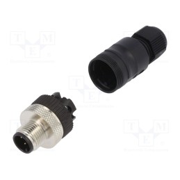 1 pcs x LUTRONIC - 1353 - Plug, M12, PIN: 4, male, A code-DeviceNet / CANopen, for cable