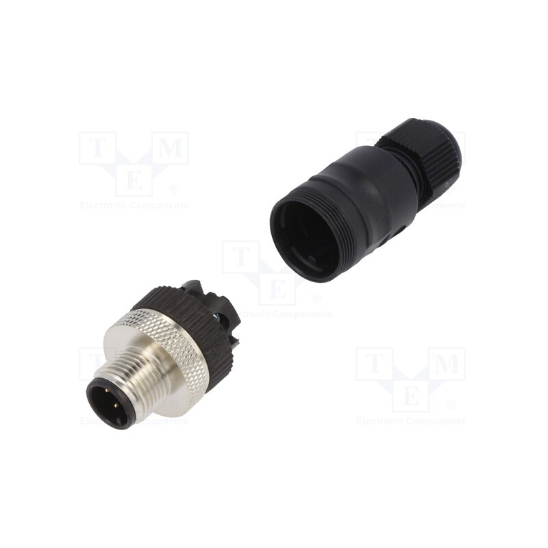 1 pcs x LUTRONIC - 1353 - Plug, M12, PIN: 4, male, A code-DeviceNet / CANopen, for cable