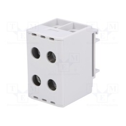 1 pcs x OUNEVA - VC05-0016 - Splice terminal: rail, 1.5÷50mm2, ways: 1, terminals: 4, grey, TS35
