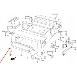 614905 3 cover for the throat of the inclined conveyor