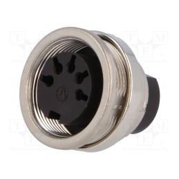 1 pcs x AMPHENOL - C09111N1050002U - Connector: M16, socket, female, for panel mounting,rear side nut