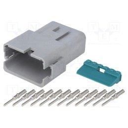 1 pcs x AMPHENOL - AT04-12PA-KIT01 - Connector: wire-wire, AT, male, plug, for cable, PIN: 12, crimped