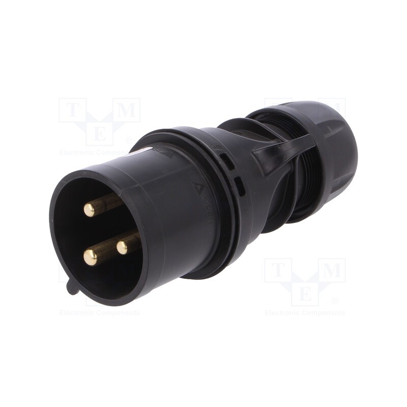 1 pcs x PCE - 023-6X - Connector: AC supply, plug, male, 32A, 230VAC, IEC 60309, IP44