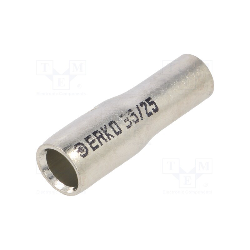 1 pcs x ERKO - KLR_35-25/1 - Tip: butt splice, reductive, copper, tinned, crimped, for cable