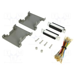 1 pcs x MH CONNECTORS - GA2525MFLGK-RC - Transition: adapter, D-Sub 25pin male,D-Sub 25pin female