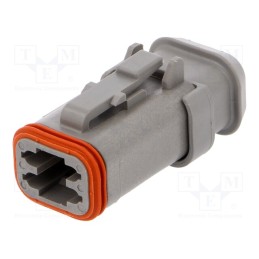 1 pcs x DEUTSCH - DT06-4S-E008 - Connector: wire-wire, DT, female, plug, for cable, PIN: 4, grey, IP68