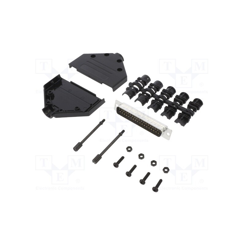 1 pcs x Amphenol Communications Solutions - L17DTPK-P-37+L717SDC37P - D-Sub, PIN: 37, male, straight, soldering, for cable, gold