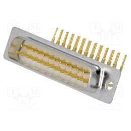1 pcs x CONNFLY - DS1034-03-25MWN8SS - D-Sub, PIN: 25, socket, male, on PCBs, angled 90°, THT