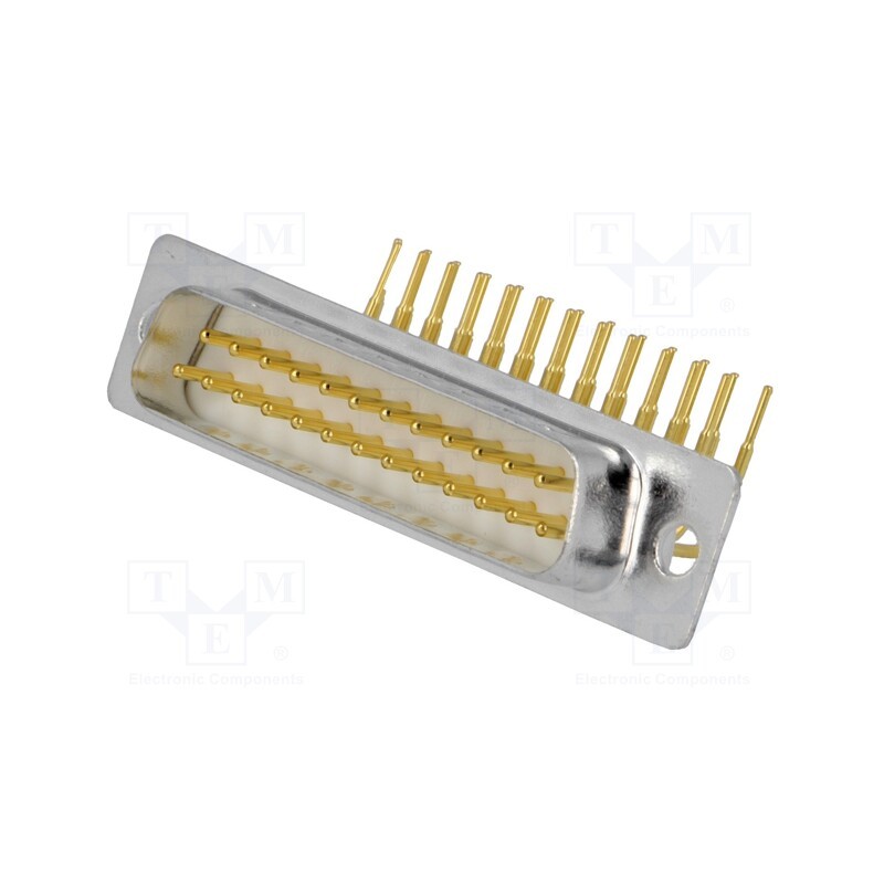 1 pcs x CONNFLY - DS1034-03-25MWN8SS - D-Sub, PIN: 25, socket, male, on PCBs, angled 90°, THT