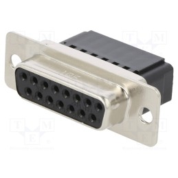 1 pcs x HIROSE - CDA-15S(05) - D-Sub, PIN: 15, plug, female, Type: w/o contacts, CD