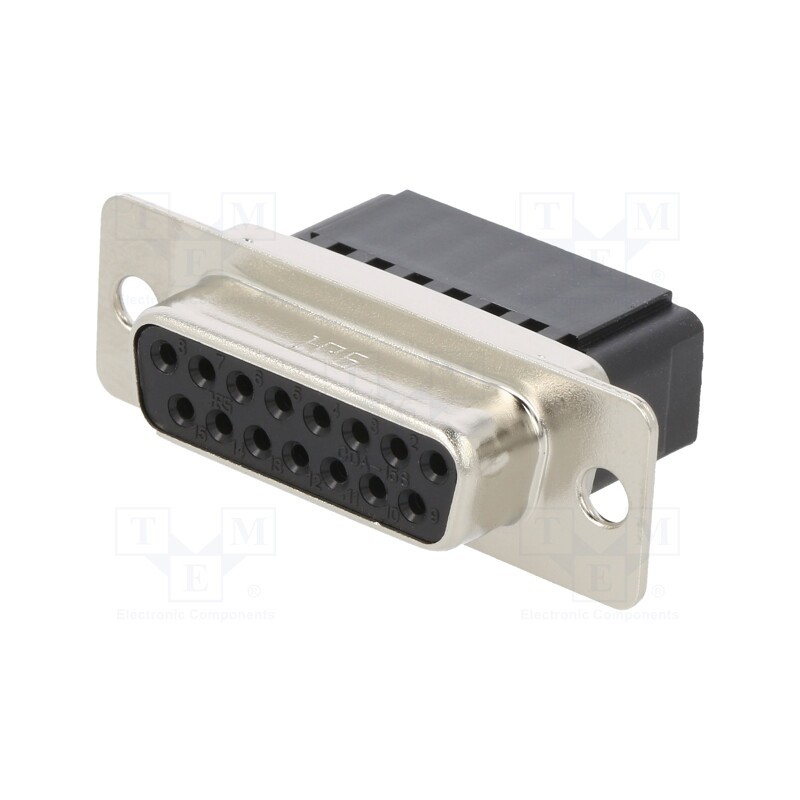 1 pcs x HIROSE - CDA-15S(05) - D-Sub, PIN: 15, plug, female, Type: w/o contacts, CD