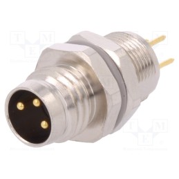 1 pcs x TE Connectivity - T4042014031-000 - Connector: M8, male, PIN: 3, unshielded, socket, IP67, 60V, 2.5÷3.5mm