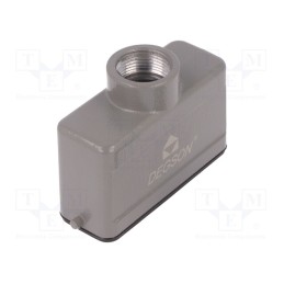 1 pcs x DEGSON ELECTRONICS - D16A-TE-2G-PG16 - Enclosure: for HDC connectors, size D16A, for cable, for latch