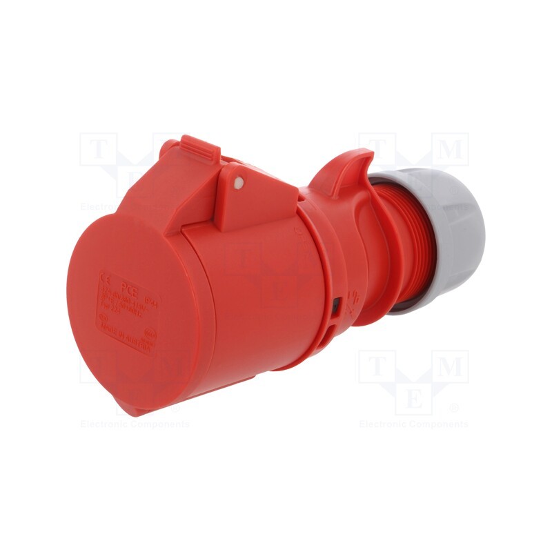 1 pcs x PCE - 224-6 - Connector: AC supply 3-phase, socket, female, 32A, 400VAC, IP44