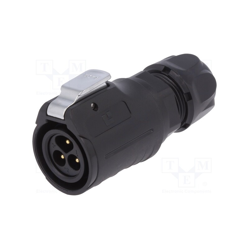 1 pcs x LUTRONIC - 2212 - Connector: circular, plug, size 16, 02, male, PIN: 3, with latch