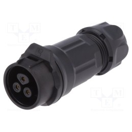1 pcs x LUTRONIC - 2219 - Connector: circular, plug, size 16, 02, female, PIN: 3, for latch