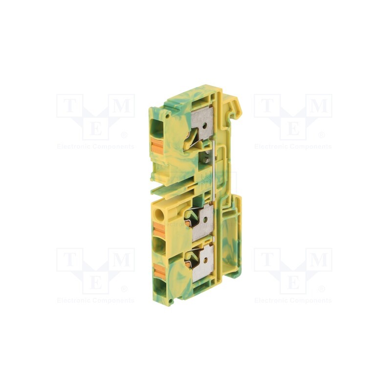 1 pcs x WEIDMu00dcLLER - 1991850000 A3C 6 PE - Splice terminal: rail, 6mm2, ways: 1, terminals: 3, yellow-green
