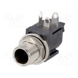 1 pcs x SWITCHCRAFT - RAPC10S - Socket, DC supply, male, on PCBs, THT, Plating: silver plated, 11A