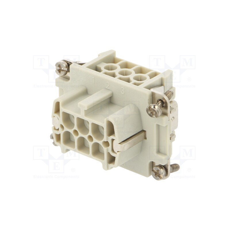 1 pcs x AMPHENOL - C14610B0060021 - Connector: HDC, contact insert, female, C146, PIN: 6, 6+PE, size E6
