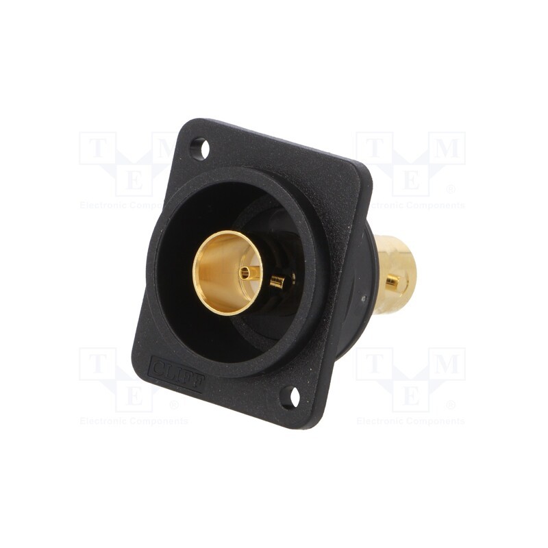 1 pcs x CLIFF - CP303112GX - Coupler, BNC socket,both sides, FT, gold-plated, plastic, 19x24mm