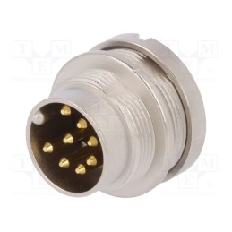 1 pcs x LUMBERG - 0314 08 - Connector: M16, socket, male, soldering, PIN: 8, 5A, 60V, IP68