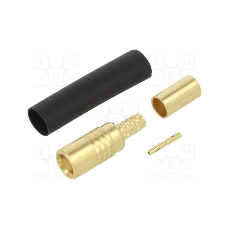 1 pcs x LINX TECHNOLOGIES - CONMCX011 - Plug, MCX, female, straight, 50Ω, RG174, soldering,crimped, PTFE