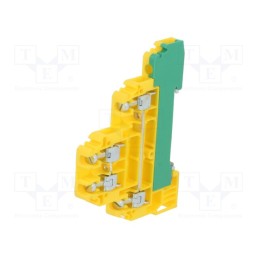 1 pcs x POKu00d3J - A11-553Z - Splice terminal: rail, 0.5÷4mm2, yellow-green, screw terminal