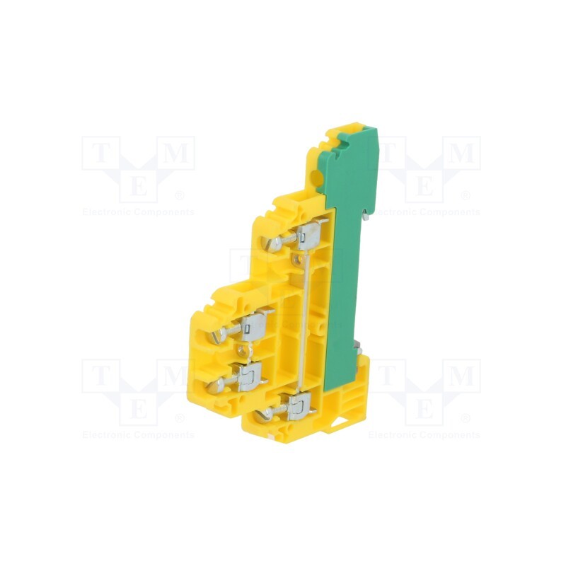 1 pcs x POKu00d3J - A11-553Z - Splice terminal: rail, 0.5÷4mm2, yellow-green, screw terminal